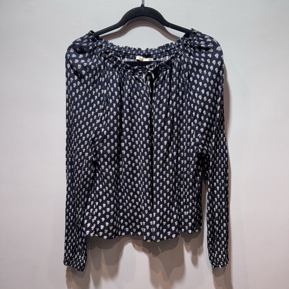 Women's FAHERTY Emery Blouse Lotus Floral Print Size Large